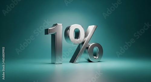 Shiny Silver Symbol of the Elite One Percent