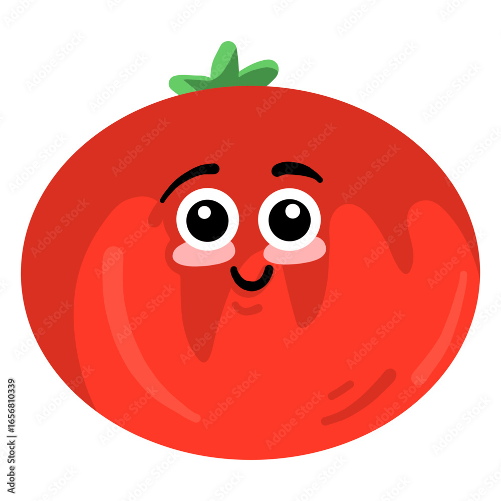 Obraz premium Leaf tomato flat