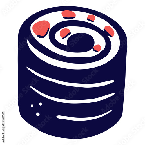 Maki sushi duotone