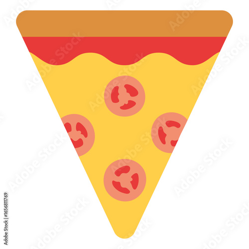 Pizza with tomato and cheese