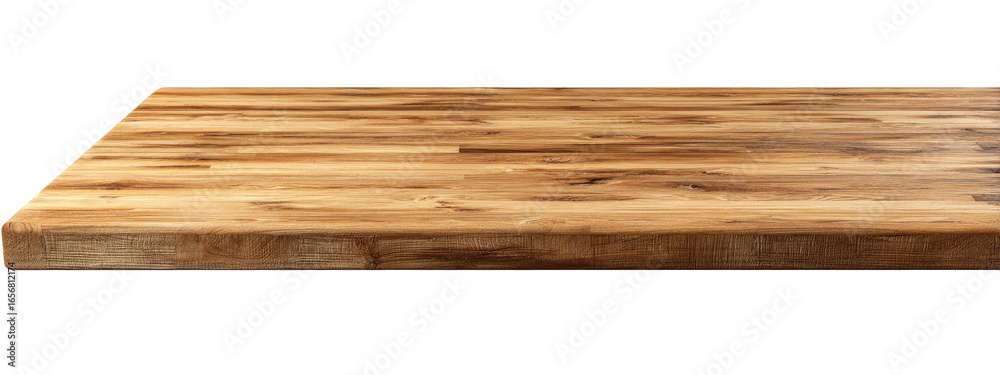 Obraz premium Natural wood countertop, light brown tones