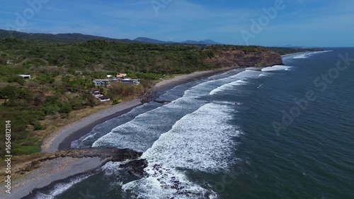 Aerial view of Surf City 2 in El Salvador