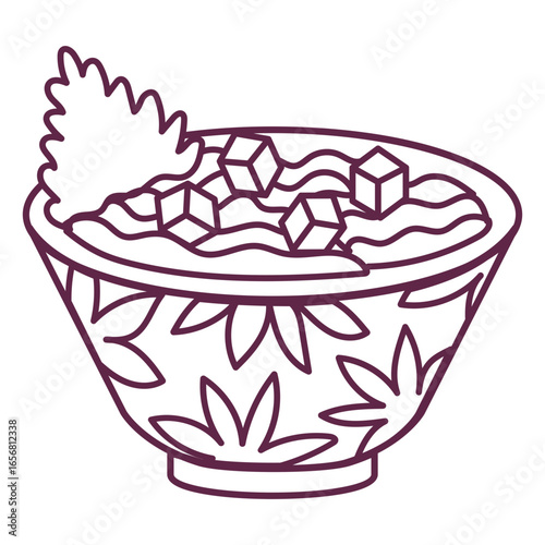 Ramen noodle food tofu