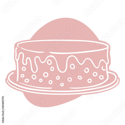 Sprinkles cake cut out