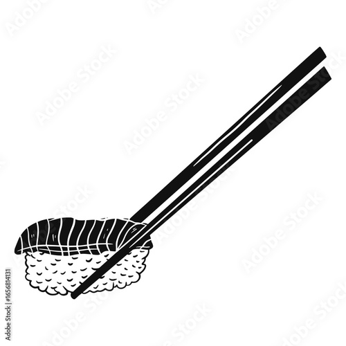 Sushi black and white