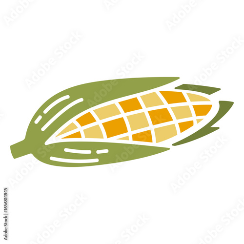 Vegetable corn cut out