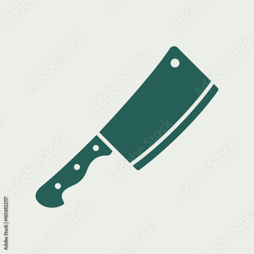 Meat cut knife green trendy useful vector Illustration design good colorful background