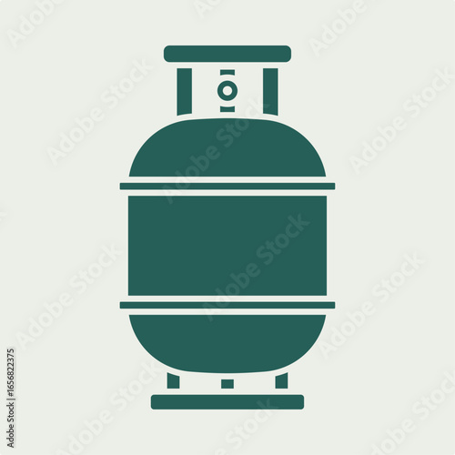 Gas cylinder green trendy useful vector Illustration design elegant colorful background