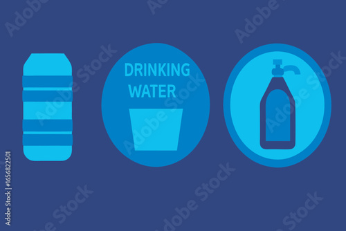 Modern horizontal banner design showcasing four distinct elements with vibrant colors