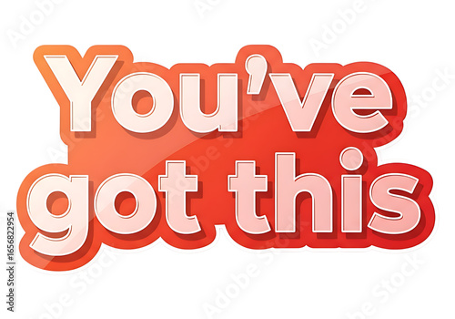 Illustration of youve got this text isolated on transparent background