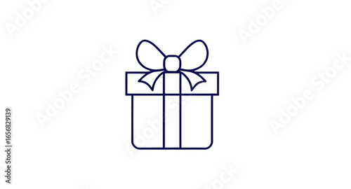 gift, box, icon, vector, present, illustration, surprise, celebration, birthday, christmas, new year, holiday, wrapped, ribbon, bow, decorative, symbol, design, flat, minimal, graphic, packaging, rewa