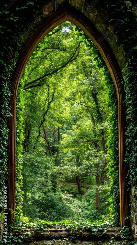 Naklejka premium Window to Nature
