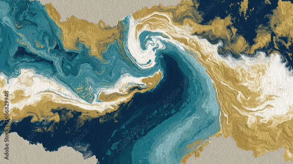 Naklejka premium Abstract Fluid Art