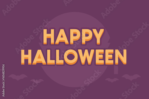 Wallpaper Mural Vibrant halloween banner with ha text and festive colors Torontodigital.ca