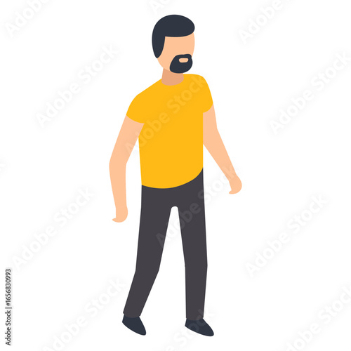 Beard man illustration