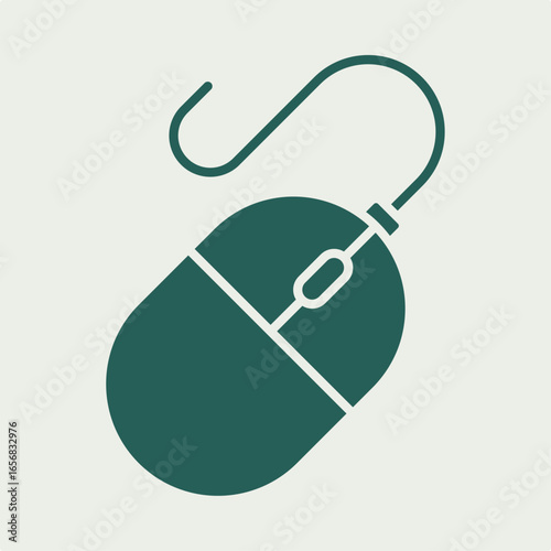 Computer Mouse trendy useful vector Illustration design magnificent colorful background