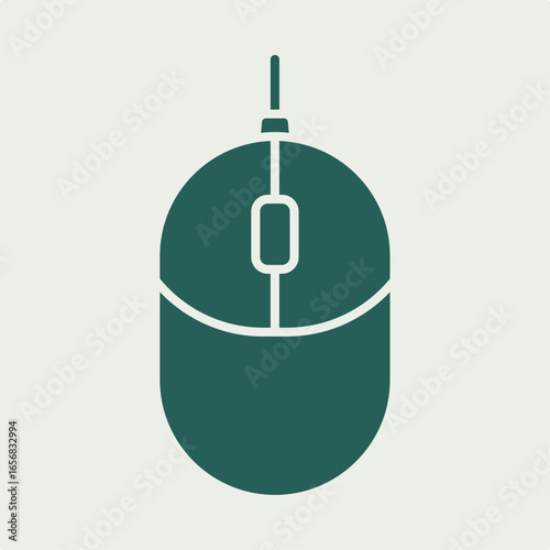 Office Computer Mouse trendy useful vector Illustration design magnificent colorful background