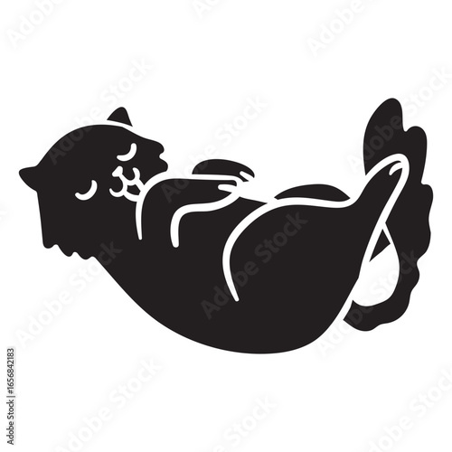 Cute cat washes