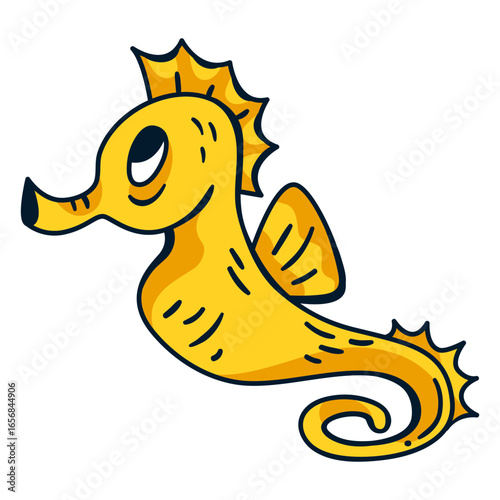Sea horse cartoon