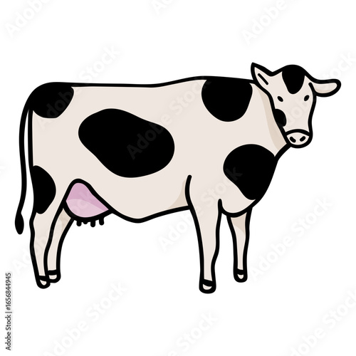 Semi flat sideways milk cow