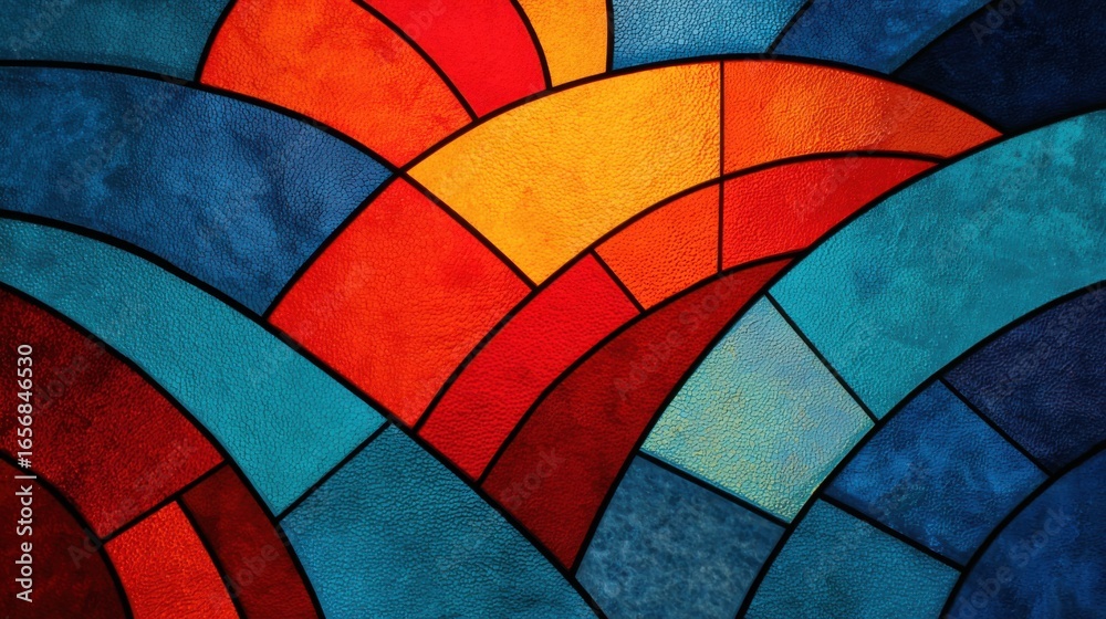 Fototapeta premium abstract stained glass colorful design