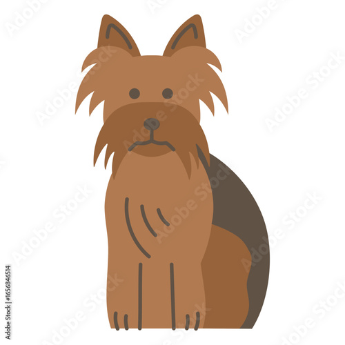 Yorkshire terrier dog sitting