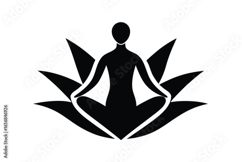 wellness icon vector icon silhouette