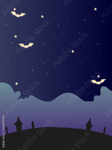 Halloween Night Sky Background