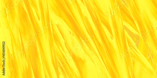 Abstract yellow painted texture with vibrant brush strokes rough artistic surface hand-painted gradient background for creative posters prints digital artwork greeting cards invitations.