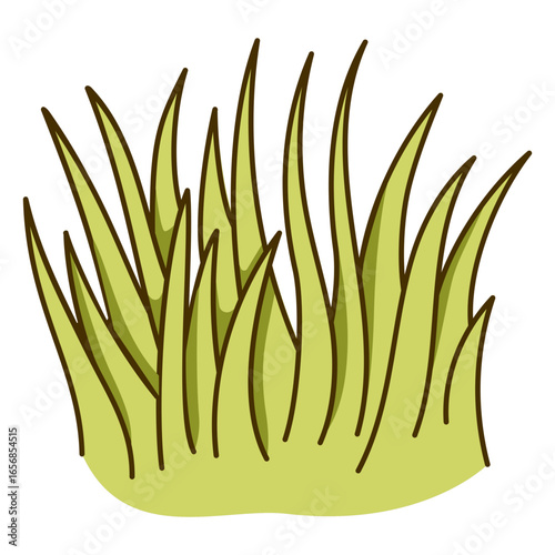 Garden grass icon
