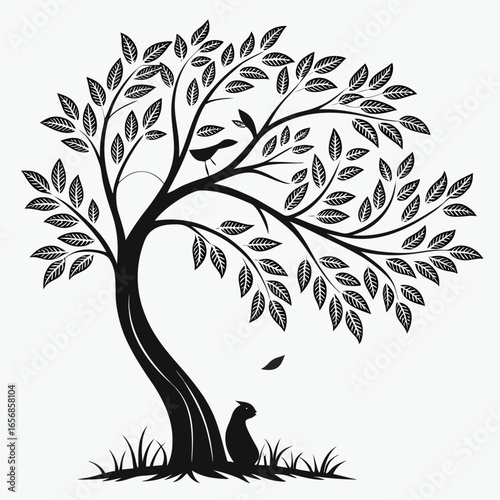 tree silhouette vector