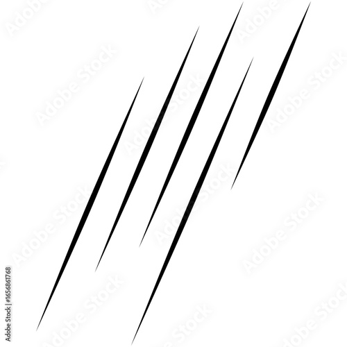Dynamic abstract black diagonal lines creating a sense of rapid movement and speed on a pristine white background, perfect for modern design projects and energetic visuals.
