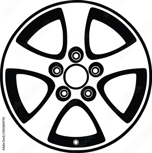 car rims vector hand drawn illustration