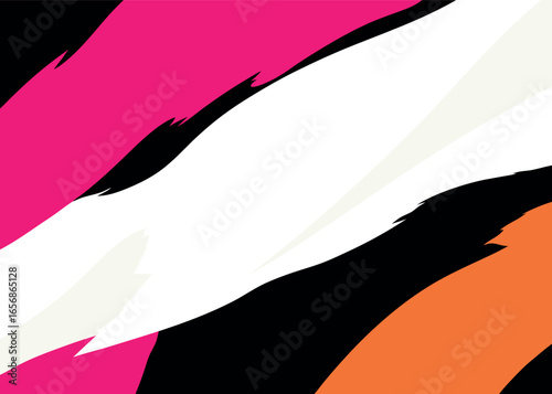 Abstract Expressionist Painting with Bold Gestures A Vibrant Colorful Artwork on white background