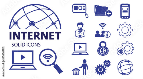 Social network connection vector illustration with icons for communication technology and people