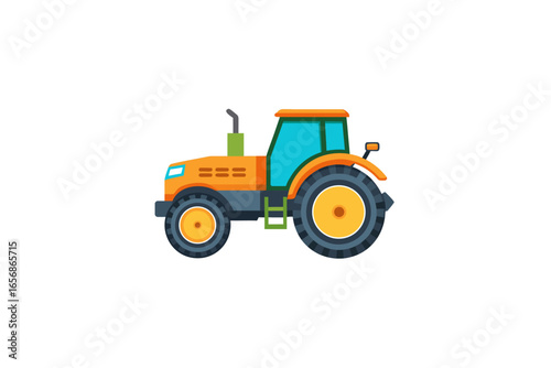 tractor isolated on white background