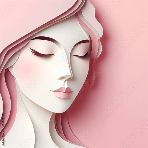 vector illustration of a woman face