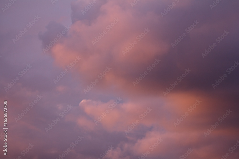 Soft pink and purple clouds fill the sky, creating a peaceful and dreamy atmosphere.
Concept of: Tranquil sky. Soft pink and purple clouds fill the sky, creating a peaceful and dreamy atmosphere.
Concept of: Tranquil sky.