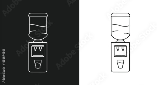Water Dispenser Icon - Symbolizing Hydration and Clean Water