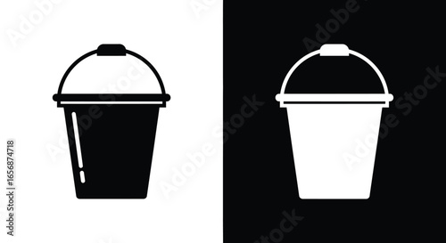 Trash Bin Icon - Symbolizing Waste Management and Cleanliness