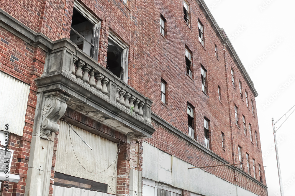 Obraz premium Muskogee Abandoned Balustrade