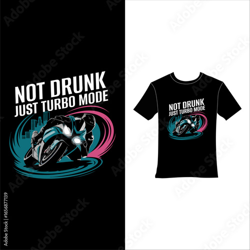 Stylish bike themed t-shirt design for riders and motorcycle lovers.