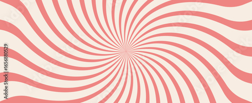 Retro background with rays or stripes in the center. Sunburst or solar burst retro background. Starburst abstract background. Vector illustration