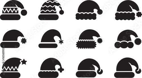 Holiday Icons Featuring Christmas and Snow