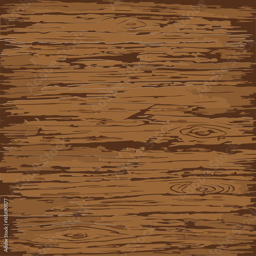 Wooden plank texture with natural wood grain and knots. Seamless wood paneling in a rustic style. Design element for background or texture -