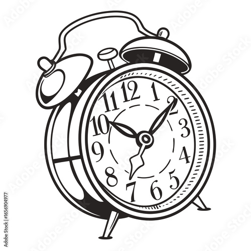 alarm clock vector illustration
