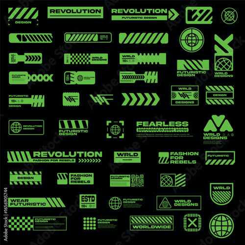 Futuristic Streetwear Graphic Design Pack