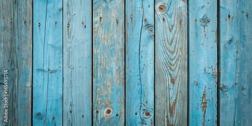 Faded Blue Wood Planks with Knots and Nails Rustic Blue Wood Wall with Weathered Paint Sky Blue Wooden Fence Panel Detail Distressed Wood Boards Teal and Weathered Light Blue Wooden