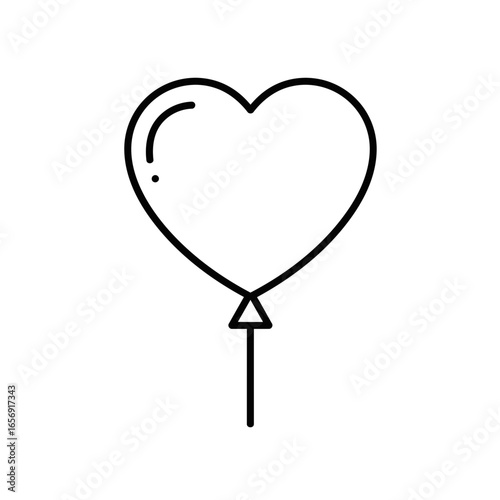 Heart Balloon Illustration