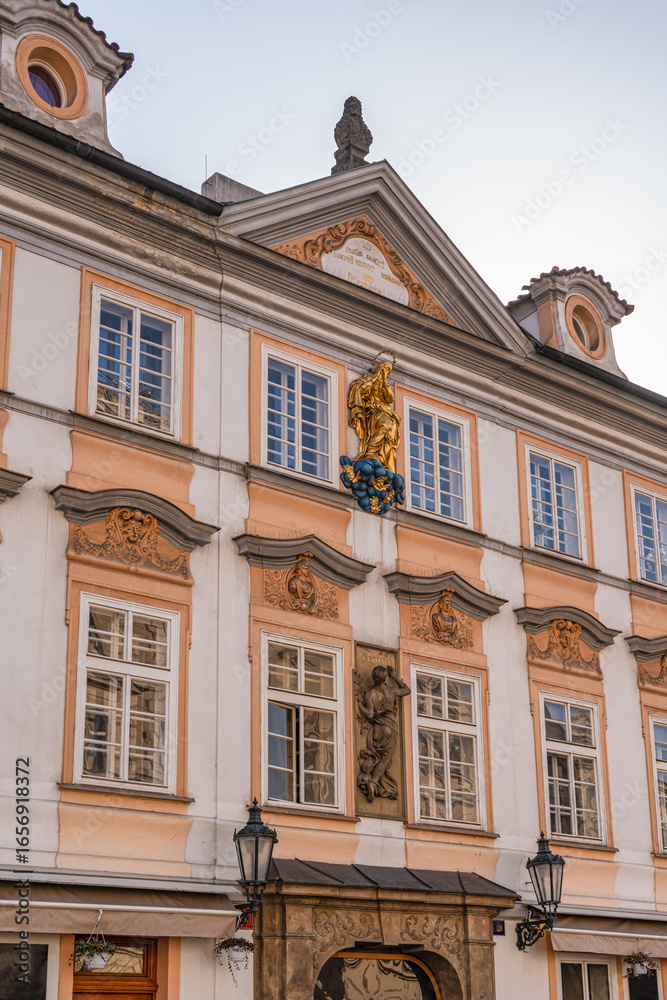 Fototapeta premium Decooration of the building in Old Prague